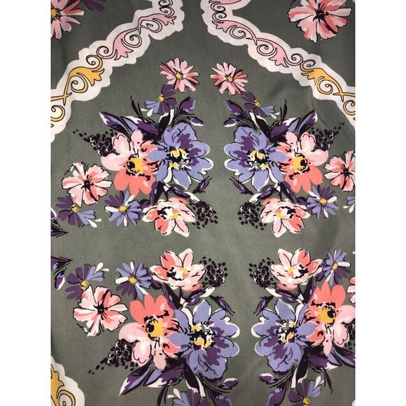 Krazy Kat Kimono XL Open Cardigan Rayon Floral Swim Cover Open Cardigan Beach - Picture 8 of 9